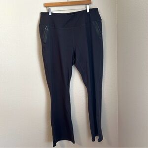 NWT DGD Women’s High Waist Stretch Flared Leggings 3XL Dark Gray Yoga Pants